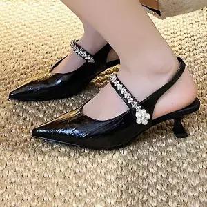 [하프클럽/더힐]더힐슈즈 에나멜 메리제인 여성여자 구두 정장화 펌프스 힐