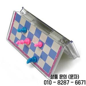 접이식 자석 크리스탈 체스 보드 게임 투명 플라스틱 테이블탑 여행용 야외 휴대용 세트