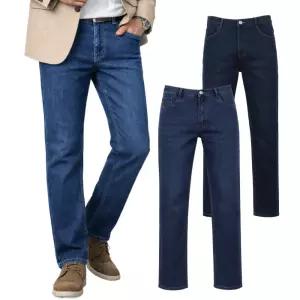 일자 남자 청바지 중청 진청 바지 남성 봄 여름 가을 캐주얼 중년 50대 60대