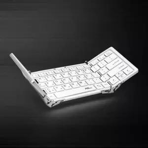 피스넷 3단 접이식 키보드 휴대용 무선 블루투스 폴더 출장 선택1폴더(그레이)