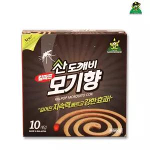 산도깨비 모기향 10개입 (0653) -O 모기약 캠핑 낚시 야외용품 살충제