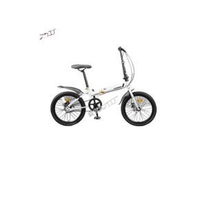 접이식 자전거 남녀공용 출퇴근용 편리한 펄 휠 초경량 다른 스포크 단일 20인치 학생용 화이트 속도 변속