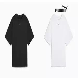 푸마 PUMA 태드 에센셜 릴랙스 티 527139 01 02 여성용 러닝 기능성 세미 크롭 반팔 티셔츠 391366