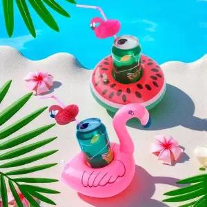 플라밍고 풀로팅 트레이 물놀이 미니 컵 홀더 튜브 음료수튜브 미니컵튜브