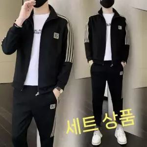 남성 캐주얼 트레이닝 복 긴팔세트 봄가을 세트 아우터 조거팬츠 차이나넥 긴팔 MF3