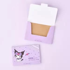 산리오 쿠로미 기름종이 50매 얼굴 유분기 제거 페이스 파우더 페이퍼 휴대용