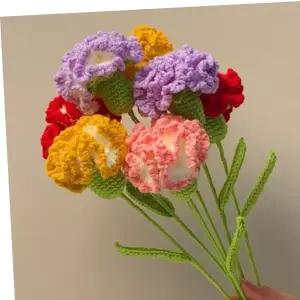 꽃다발만들기 카네이션 조화 성묘꽃 선물 재료 축하 뜨개꽃 감사선물