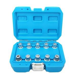 도난 방지 나사 슬리브 제거 장착 시트 BMW 호환 호환 휠 잠금 매트 카펫 러그 너트 키 자동차 수리 도구 1