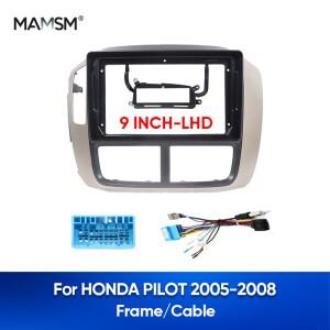 혼다 호환 파일럿 2005-2008 9인치 LHD 차량용 DVD CD 라디오 스테레오 패널 내비게이션 MP3 프레임 어댑터