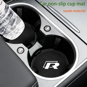 폭스바겐 R R라인 골프 티구안 투아렉 폴로 CC 파사트 B7 R36 시로코 T5용 신형 자동차 컵받침 미끄럼 방지