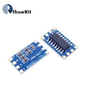 Arduino용 미니 소형 MAX3232 RS232 to TTL 직렬 포트 리레벨 컨버터 브러시 모듈 커넥터 플래시 보드 1개