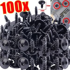 100/20Pcs 자동차 클립 패스너 태핑 나사 VW 폴로 골프 용 액세서리 4 5 6 7 비틀 MK3 MK4 MK5 MK6 Bora CC