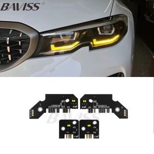 DRL 보드 업그레이드 NO RGB 주간 주행 등 BMW 호환 호환 G20 G21 LCI M340i 2019-2022 LED 헤드 라이트 용