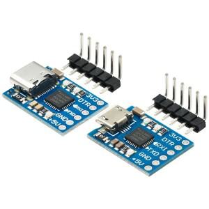 MCU2012 CP2102 USB-TTL 통신 모듈 미니 소형 버너 다운로더 MicroType-C