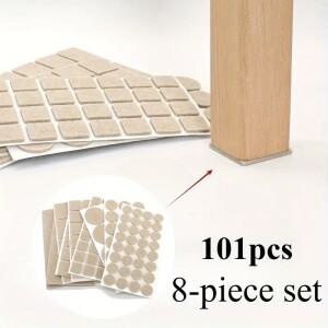 자가 접착 펠트 가구 패드 의자 다리 보호대 스크래치 방지 바닥 (하드우드 테이블 소파 다리용)