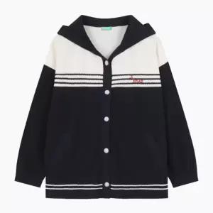 [롯데백화점]베네통 배색 라인 니트 가디건 (BAKC10611)