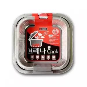 라면 냄비 일회용 캠핑 용기 그릴 사각 3매