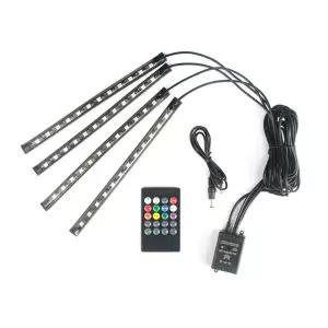 비상자동차풋등LED바차량용엠비언트라이트무드등48구