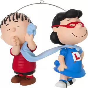 홀마크 킵스테이크 크리스마스 장식 2024 피너츠 갱 슈퍼 루시와 리누스 팬을 위한 선물