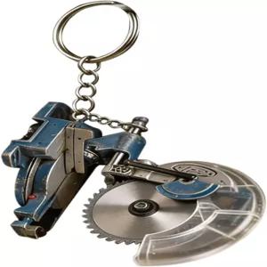 미니 전기톱 참 6.5x5.2x6cm 헤비 듀티 메탈 키링 공구함용 인더스트리얼 스타일 펜던트 오거나이저 취미