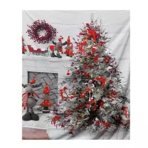 크리스마스벽화현수막(화이트트리)대형130x150 파티 2332949 J