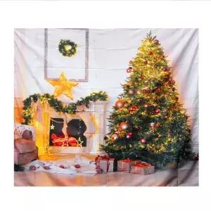 크리스마스벽화현수막(그린트리)대형150x130 파티용품 2332950 J