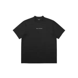 매장정품 MALBON GOLF 말본골프 말본 인베스트 모크넥 티셔츠 BLACK (MAN) M4221PTS02BLK 1353576