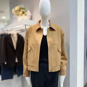 [더틸버리]스웨이드 블루종 집업 점퍼MM0JP511_DG