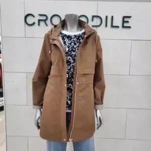 [크로커다일레이디]후드탈착 중기장 코트CLFSCT201-CA_BP