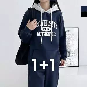 [에이치플러스몰]후드 트레이닝복 후드집업 박스티 반팔티 커플 반팔