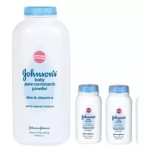 Johnson's Pure 옥수수 전분 베이비 파우더 425.2g(15온스) + 존슨즈 퓨어 코르스타치 여행용 사이즈 42.5g