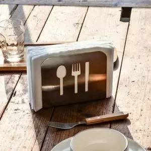 테이블소품 냅킨정리홀더 스틸 냅킨 홀더