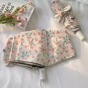 여름양산 귀여운 꽃무늬 자동 양우산 UV자외선차단 암막양산