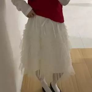 [옷자락]여자 데일리 로맨틱 캉캉 시스루 스커트