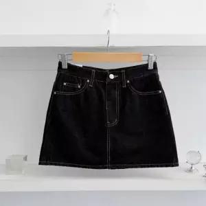 [옷자락]여성 스티치 논페이드 A라인 청치마 속바지 미니스커트