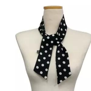 [옷자락]여성 일상 클래식 점무늬 쁘띠 넥타이 스카프