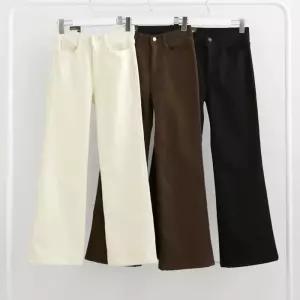 [옷자락]여성 겨울 기모 바지 부츠컷 신축성 좋은 빅사이즈 면 팬츠