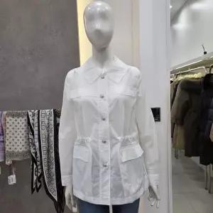 [꼼빠니아]허리 스트링 카라 점퍼-CAFU5-WGJ200(화이트,블루)_KG