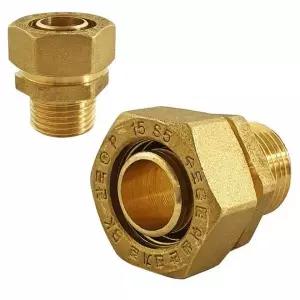 [골드스마일]엑셀파이프 배관 황동이음쇠 M소켓 15A