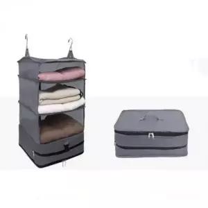 [골드스마일]여행용 수납함 걸이형 정리함 매직 압축파우치 옷정리 접이식