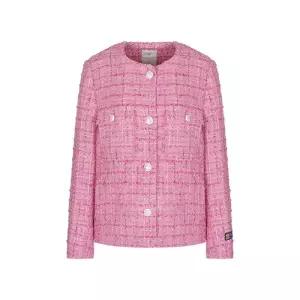 [샤트렌]샤트렌 크루넥 프린지 숏 트위드 봄 재킷_HCESJK101