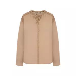 [샤트렌]샤트렌 넥 요크 리본 레이스 블라우스_HCEMBL207