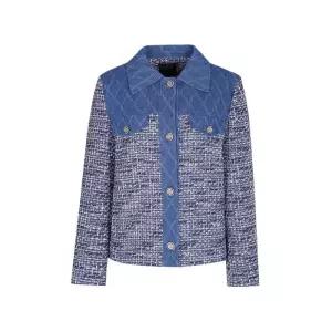 [샤트렌]샤트렌 데님 패널 트위드 봄 재킷_HCESJK102