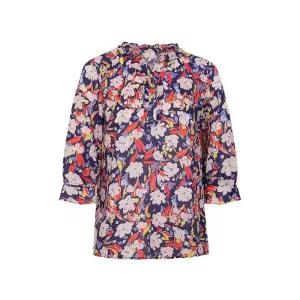 [크로커다일레이디]크로커다일레이디 면 아사 프린트 블라우스_CLEMBL117