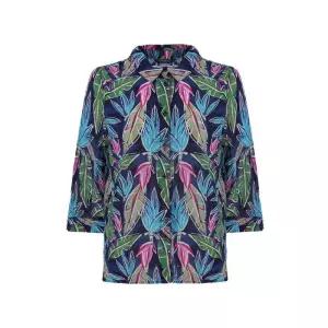 [크로커다일레이디]크로커다일레이디 면 아사 프린트 블라우스_CLEMBL121