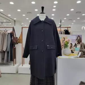 [무자크]니트카라핸드메이드롱코트MQ1WHC03_GN