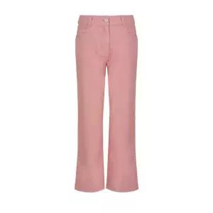 [크로커다일레이디]크로커다일레이디 백포켓 가죽장식 포인트 배기핏 코튼 데님팬츠_C