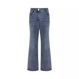 [크로커다일레이디]크로커다일레이디 봄 백포켓 자수 데님 팬츠_CLESDP103