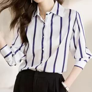 [패션시그널]굵은 스트라이프 셔츠블라우스 345B59