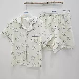 [에꼴리에][시흥모다] 에꼴리에 주니어 쿨 시어서커 카라 파자마 잠옷세트 26OP753_SH